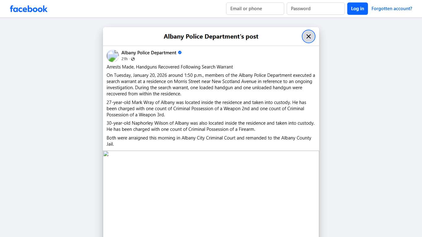 Arrests Made, Handguns... - Albany Police Department Facebook